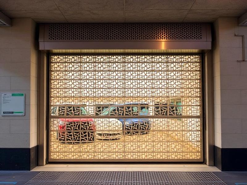 Perforated Aluminium Door